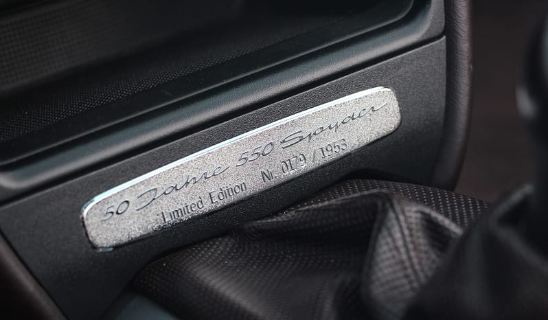 PORSCHE Boxster S 3.2 50 Jahre 550 Spyder full